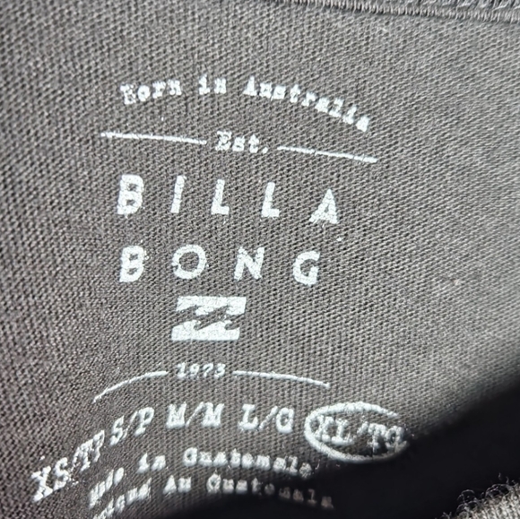 Billabong Cropped Graphic Long Sleeve Tee Charcoal - Picture 2 of 2